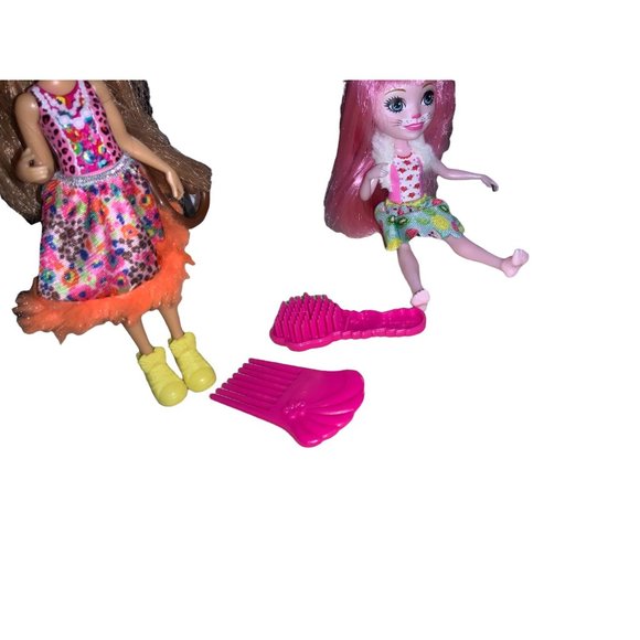 2 Enchantimals Dolls-  Bree Bunny & Cherish Cheetah - Picture 4 of 7